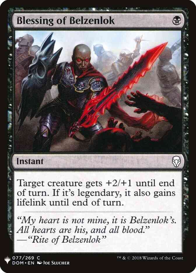 Blessing of Belzenlok [DOM-77] [The List] [Non-Foil]