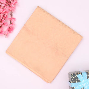 Beige Handloom Banarasi Silk Saree With Floral Motifs