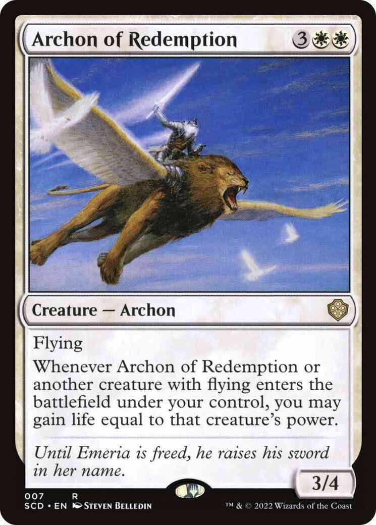 Archon of Redemption [7] [Starter Commander Decks] [Non-Foil]