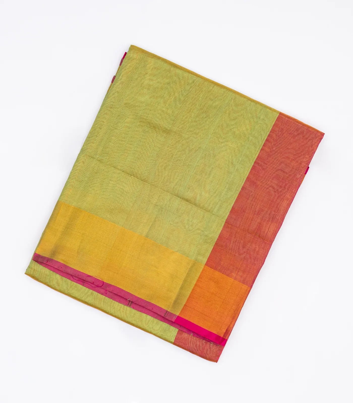 Cardamom Green Uppada Silk Saree With Contrast Pallu
