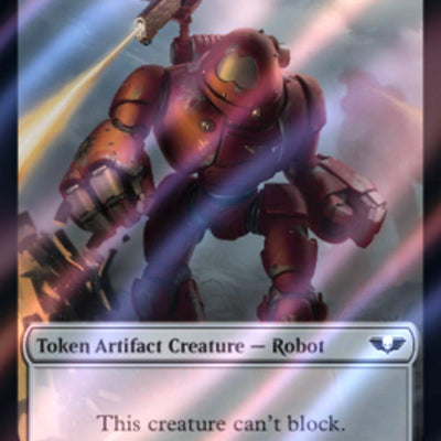 Astartes Warrior Token (01) // Robot Token (23) [Universes Beyond: Warhammer 40,000: Tokens] [Surge Foil]