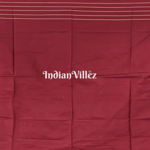 Red Ganjam Bomkai Sambalpuri Ikat Silk Saree