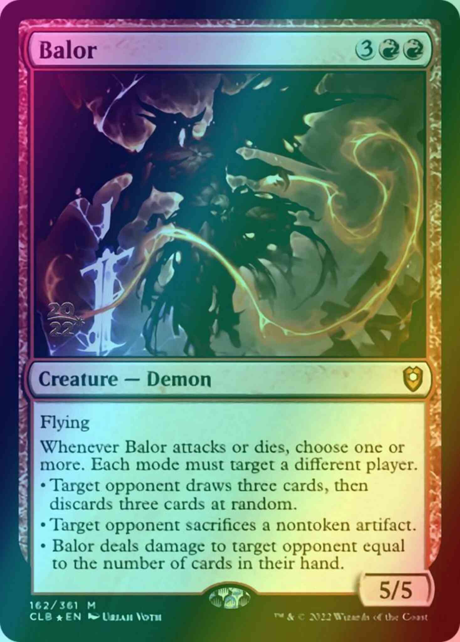 Balor [162s] [Prerelease] [Commander Legends: Battle for Baldur's Gate: Promos] [Foil]