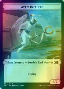 Aven Initiate Token (04) // Drake Token (10) [Double Masters 2022: Tokens] [Foil]
