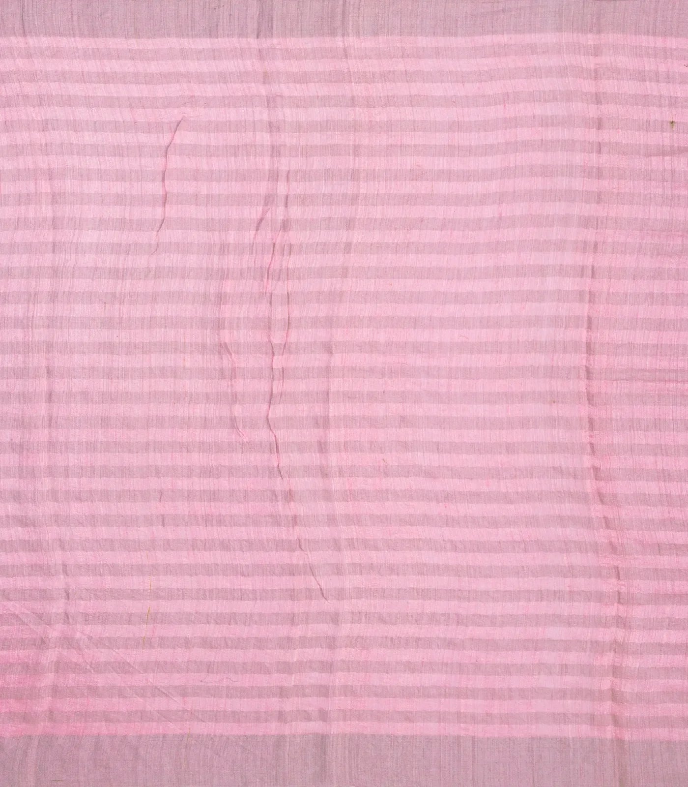 Pink Handwoven Linen Saree With Tree of Life Embroidery Motifs