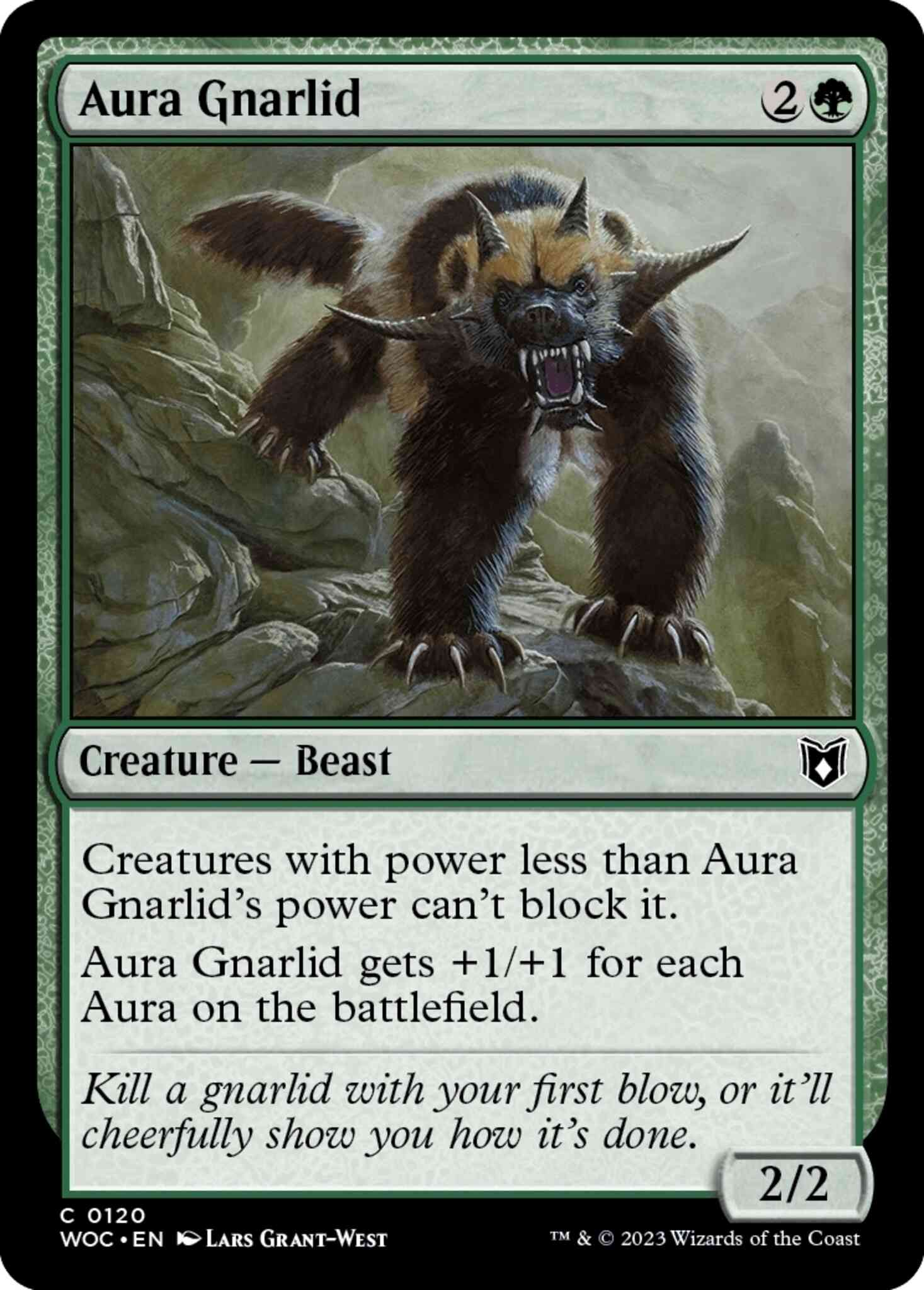 Aura Gnarlid [120] [Wilds of Eldraine: Commander] [Non-Foil]