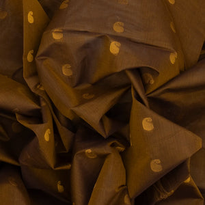 Dark Olive Venkatagiri Cotton Saree With Mango Motifs