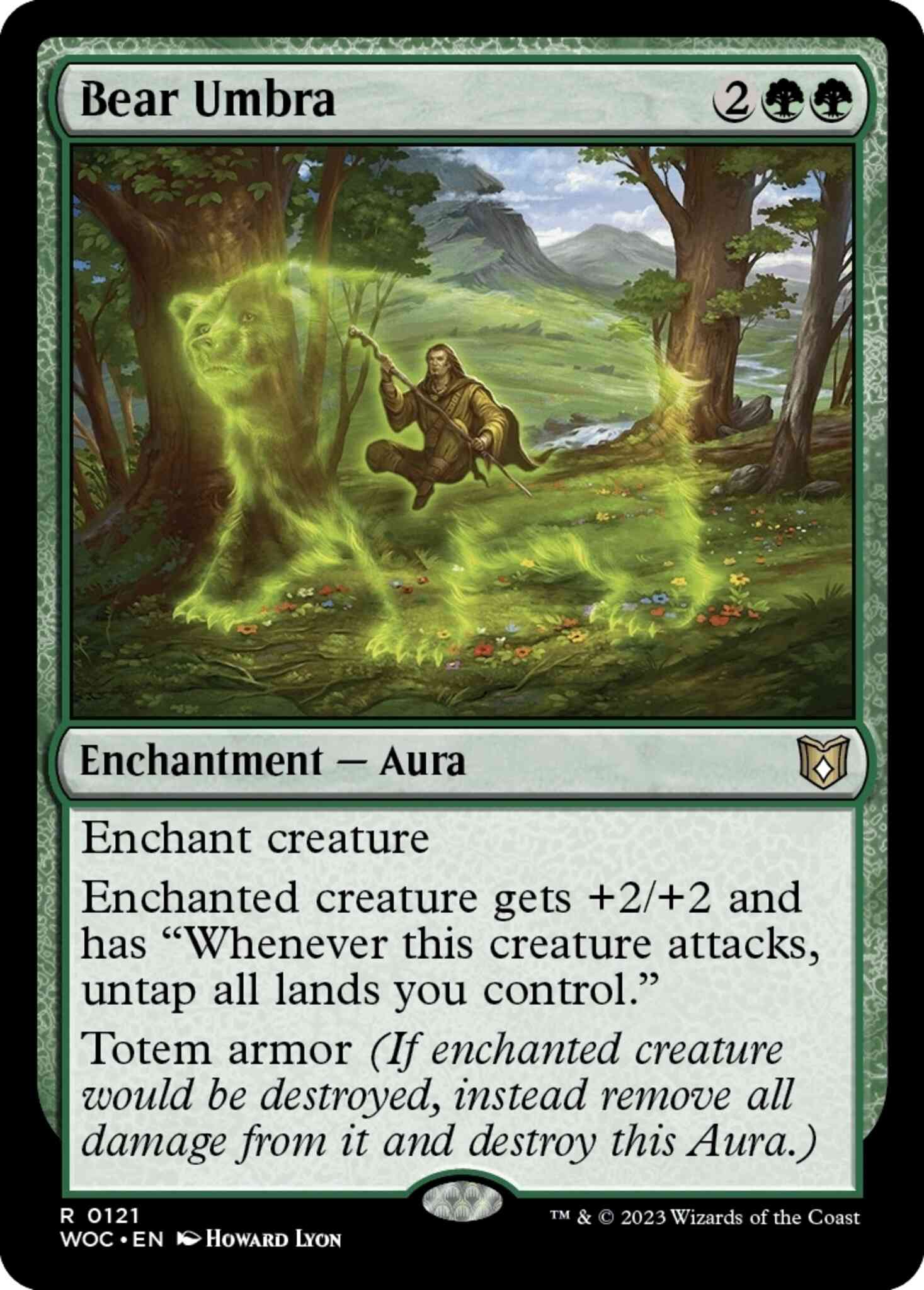 Bear Umbra [121] [Wilds of Eldraine: Commander] [Non-Foil]