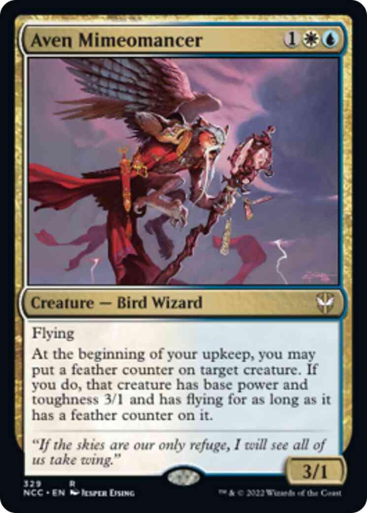Aven Mimeomancer [329] [Streets of New Capenna: Commander] [Non-Foil]