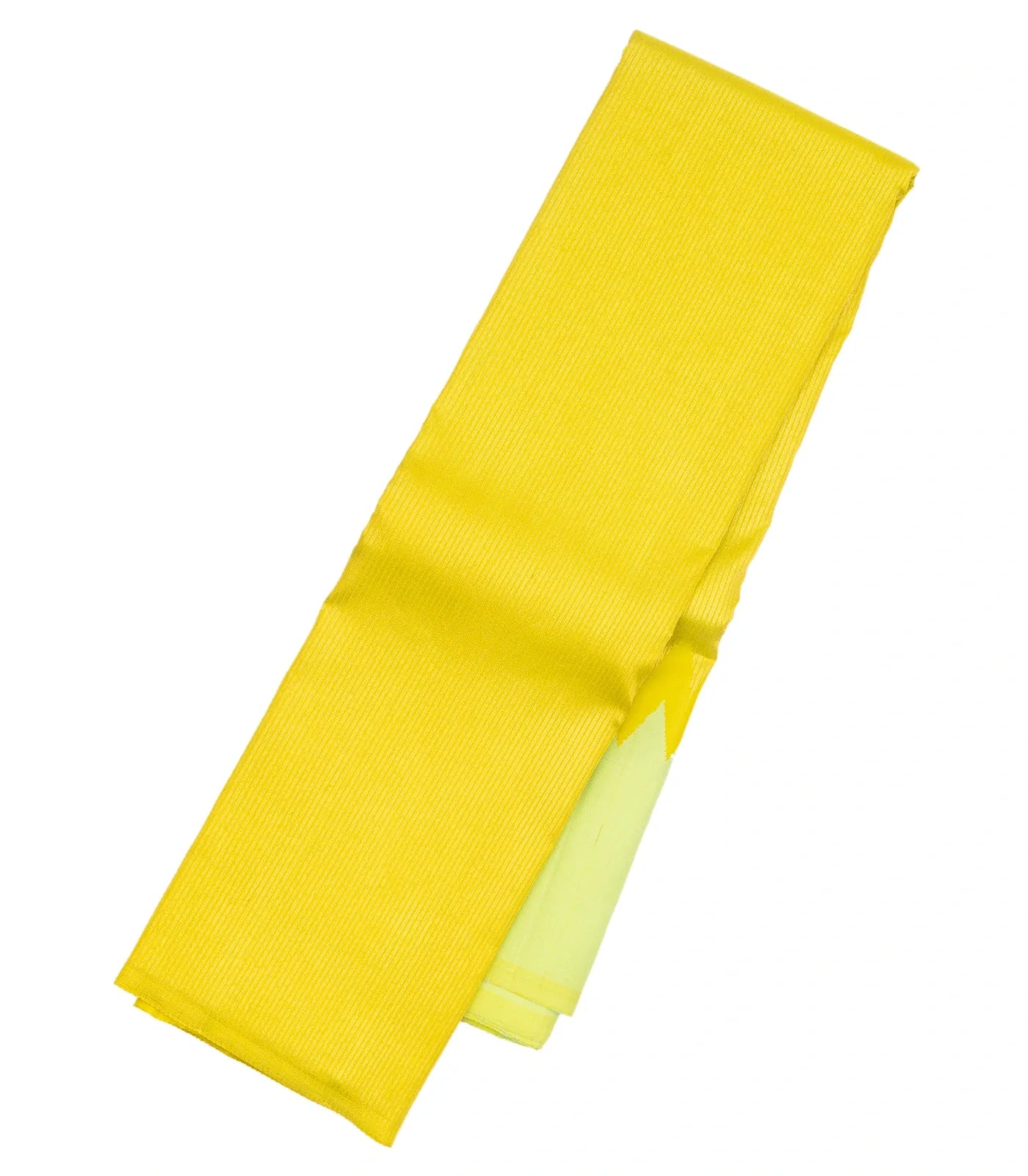 Lime Green Handloom Kanchipuram Korvai Rising Border Silk Saree With Stripes