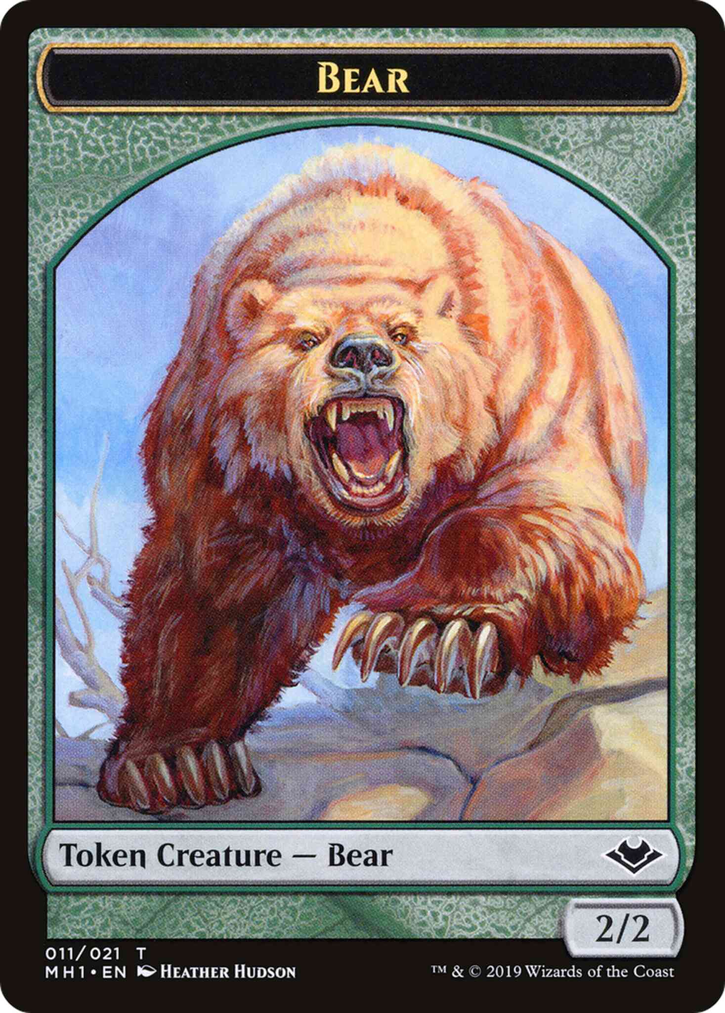 Bear Token (11) // Shapeshifter Token (01) [Modern Horizons Tokens] [Non-Foil]