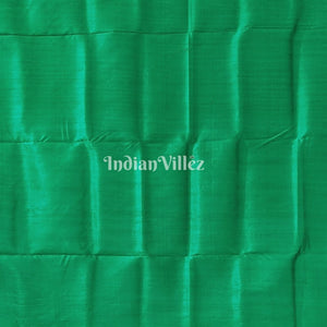 Black With Green Odisha Ikat Contemporary Silk Saree