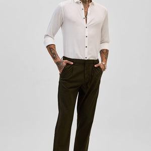 Olive Slim Fit Trousers