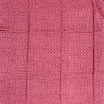 Lavender Tussar Silk Saree Is Printed With Triangle Motifs