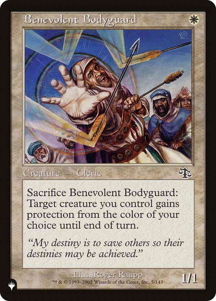 Benevolent Bodyguard [JUD-5] [The List] [Non-Foil]