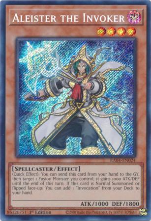 Aleister the Invoker - Alternate Art - RA04-EN024 - Secret Rare - 1st Edition