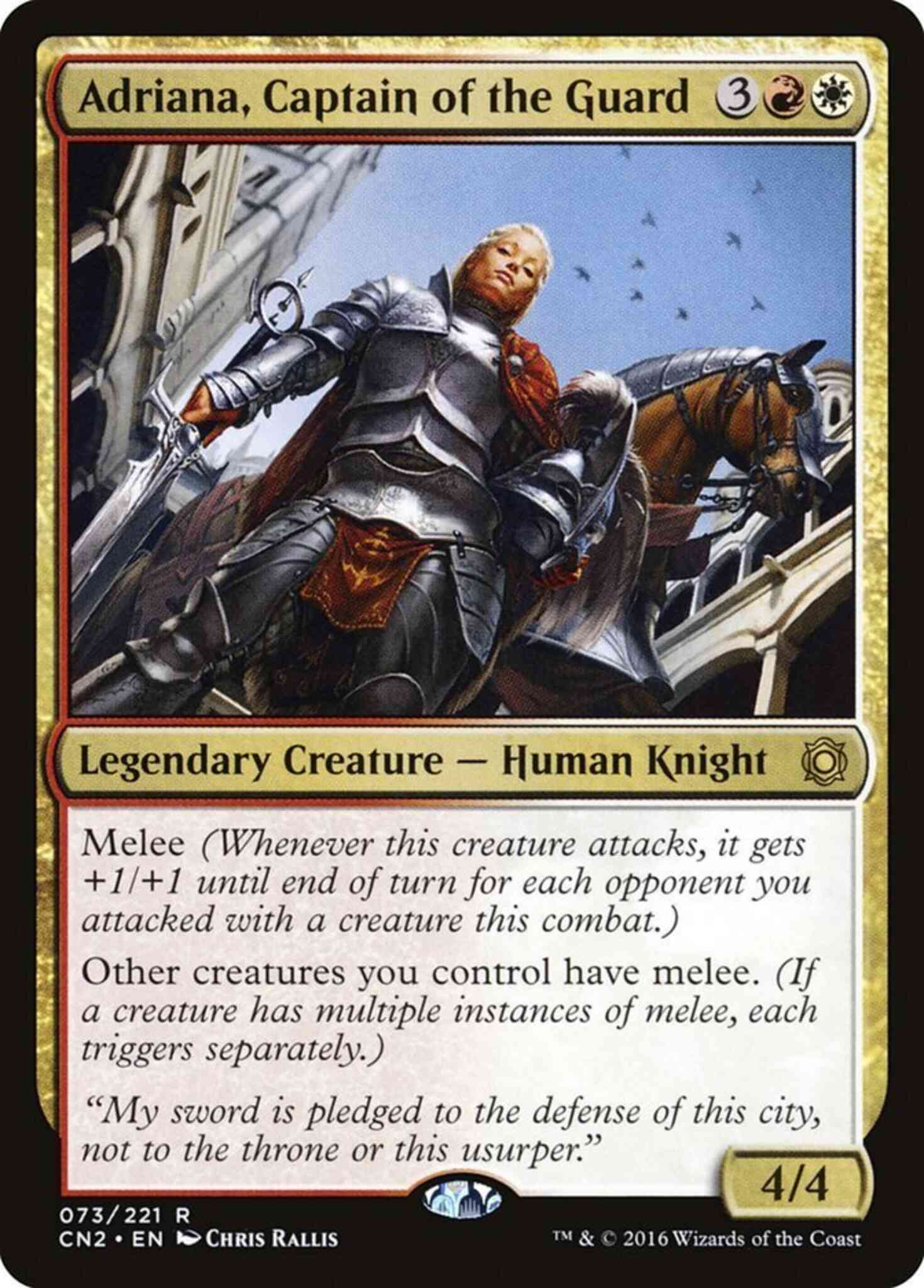 Adriana, Captain of the Guard [73] [Conspiracy Take The Crown] [Non-Foil]