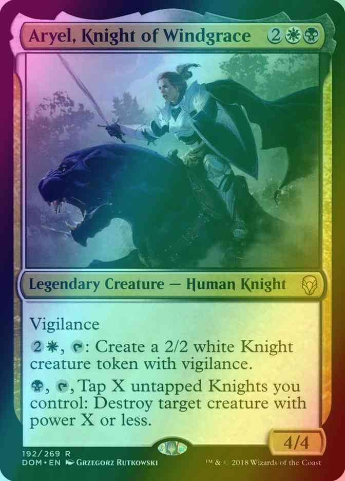 Aryel, Knight of Windgrace [192] [Dominaria] [Foil]