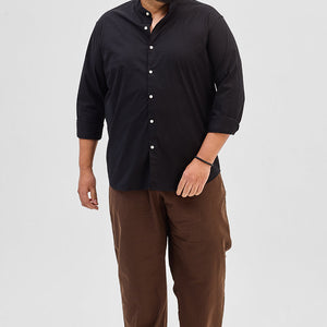 Black Mandarin Shirt