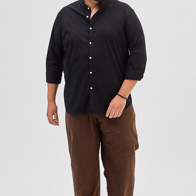 Black Mandarin Shirt