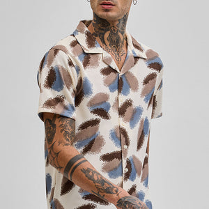 Multi Abstract Box Fit Shirt