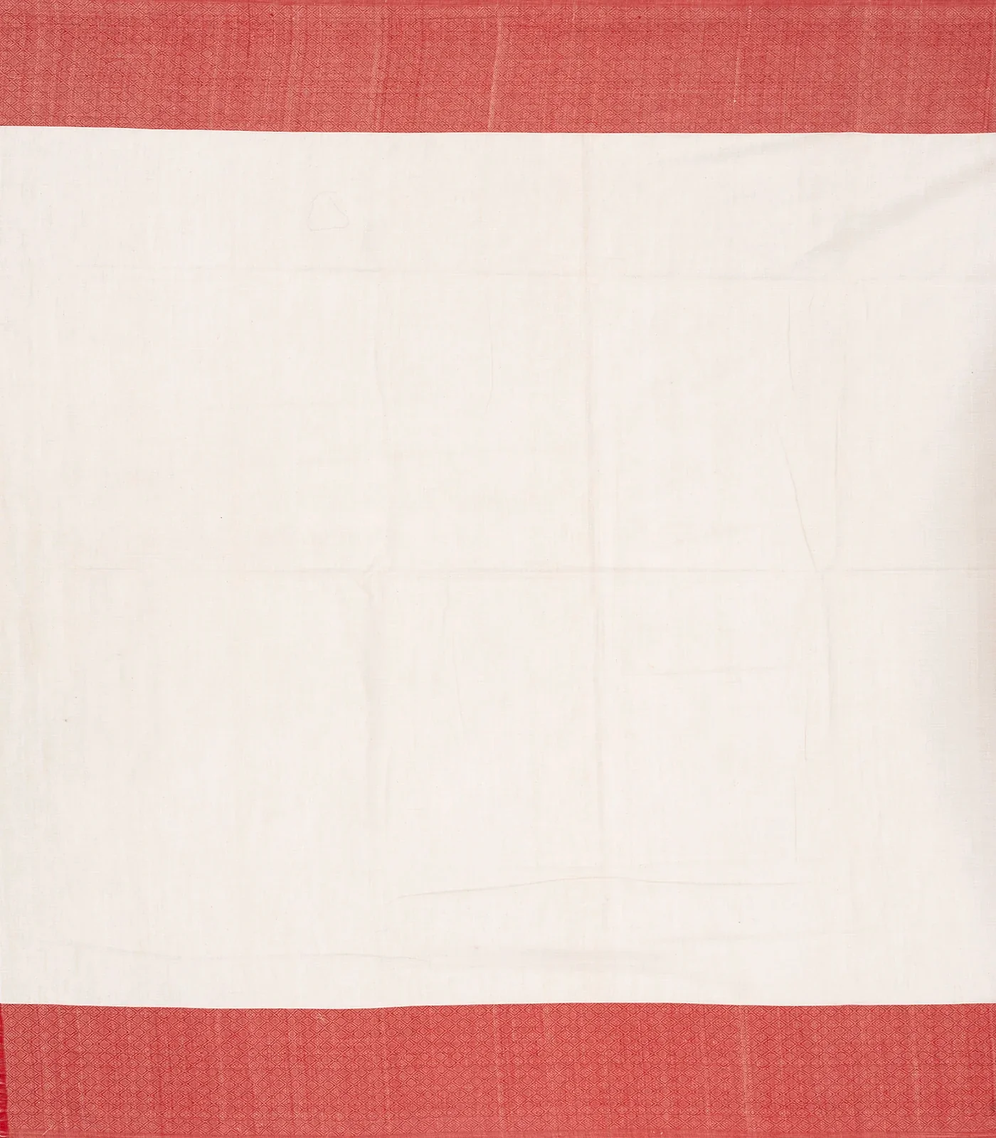 Off White Handloom Bengal Cotton Saree With Contrast Border