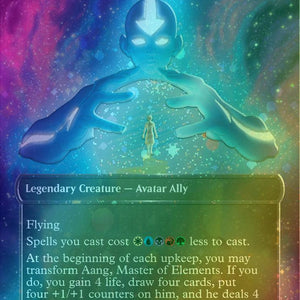 Avatar Aang // Aang, Master of Elements [363] [Borderless] [Headliner] [Avatar: The Last Airbender] [Raised Foil]