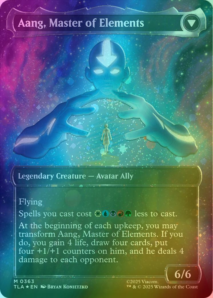 Avatar Aang // Aang, Master of Elements [363] [Borderless] [Headliner] [Avatar: The Last Airbender] [Raised Foil]