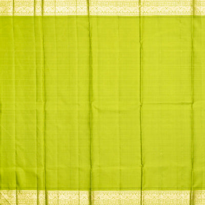 Magenta Handloom Kanchipuram Korvai Silk Saree With Peacock Motifs