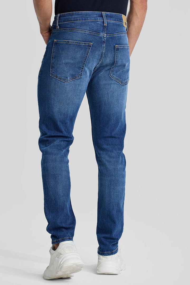 Blue Tapered Fit Jeans