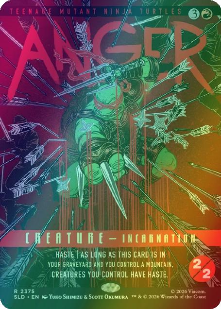 Anger [2375] [Borderless] [Last Ronin] [Secret Lair Drop] [Foil]