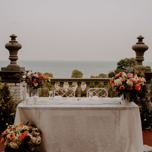 A Romantic Museum Wedding with Bright DIY Flowers