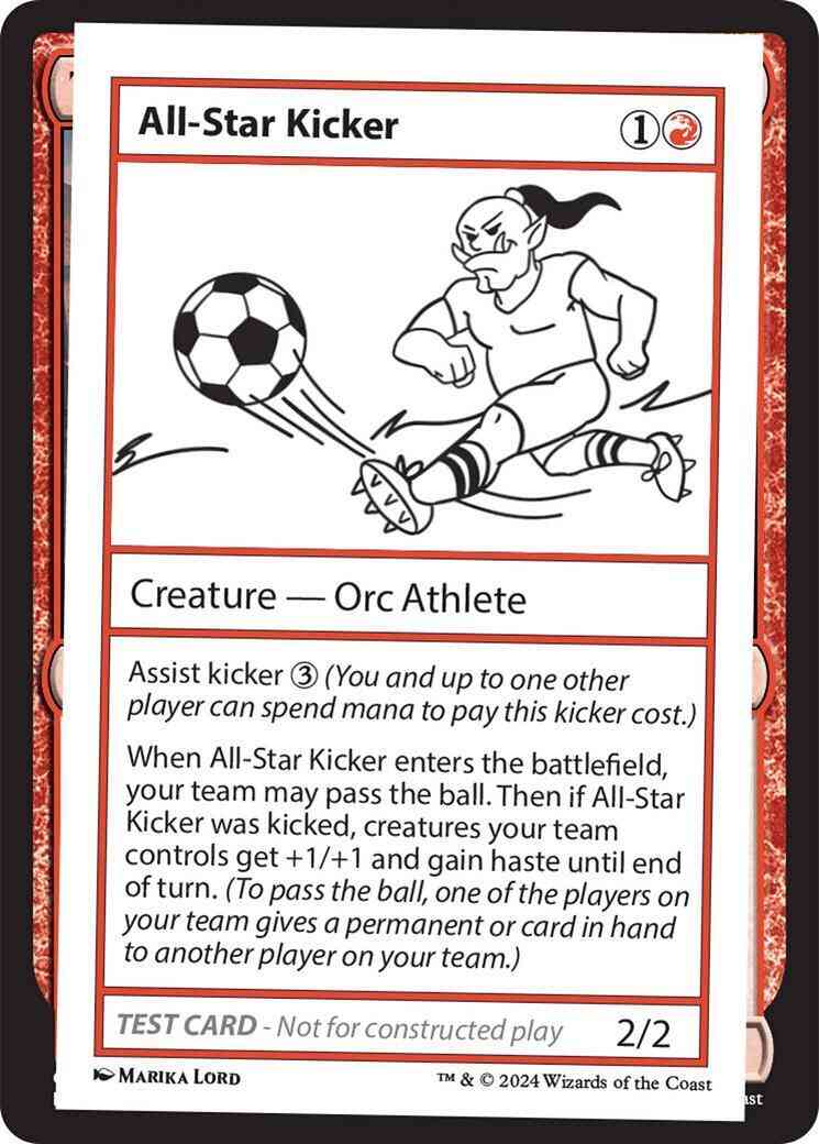 All-Star Kicker [321] [Playtest Card] [Mystery Booster 2] [Non-Foil]