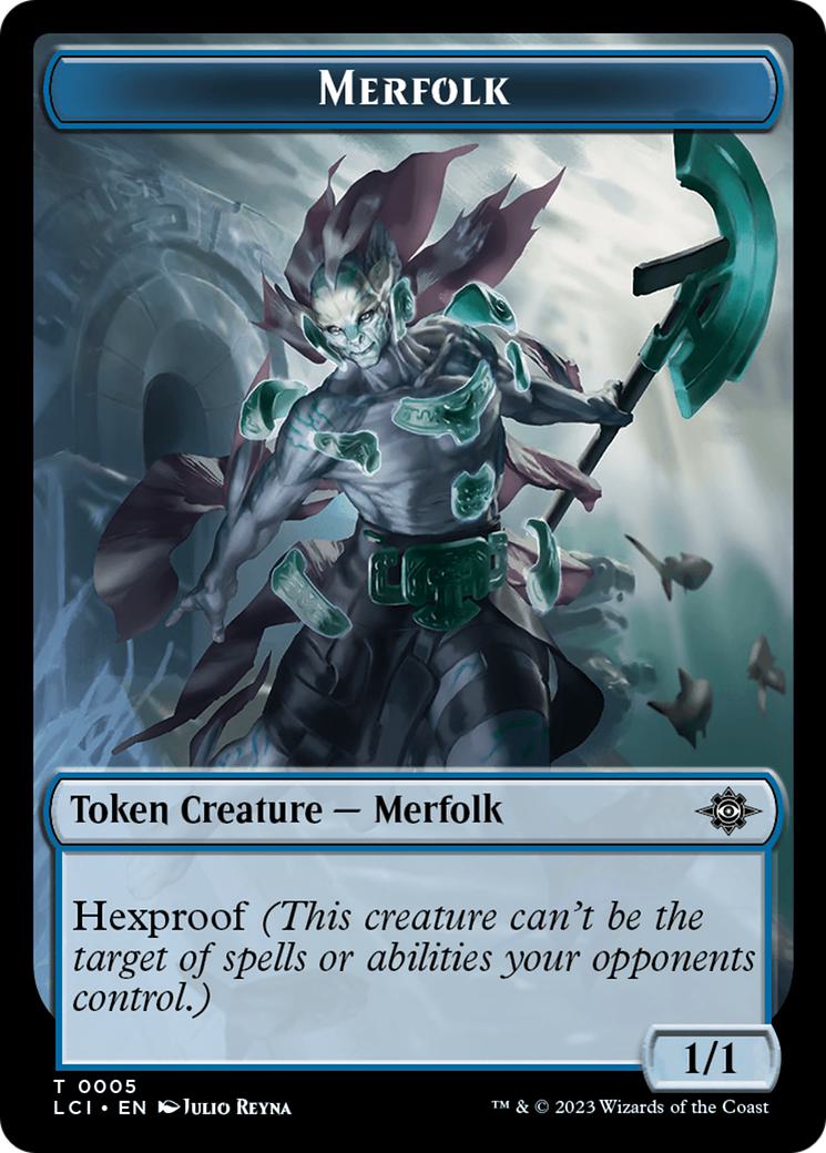 Boar Token (09) // Merfolk Token (05) [The Lost Caverns of Ixalan: Commander: Tokens] [Non-Foil]