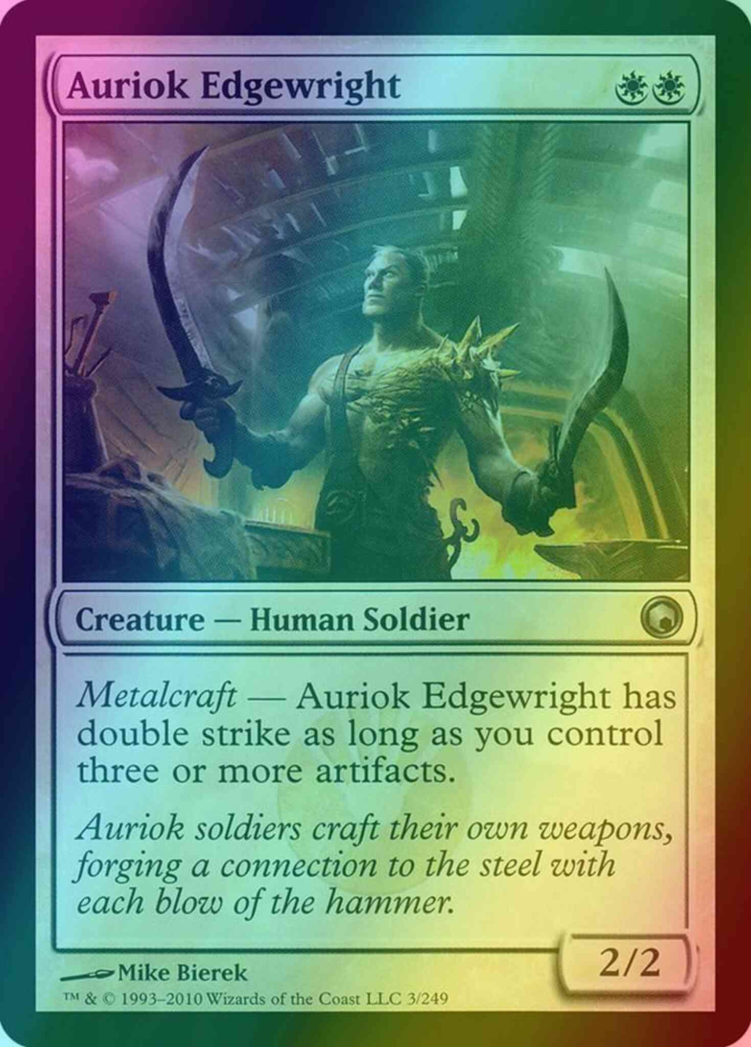 Auriok Edgewright [3] [Scars Of Mirrodin] [Foil]