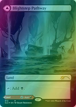 Blightstep Pathway // Searstep Pathway [0012] [Borderless] [Secret Lair: Ultimate Edition] [Foil]