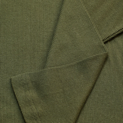 Olive Textured Sweatshirt