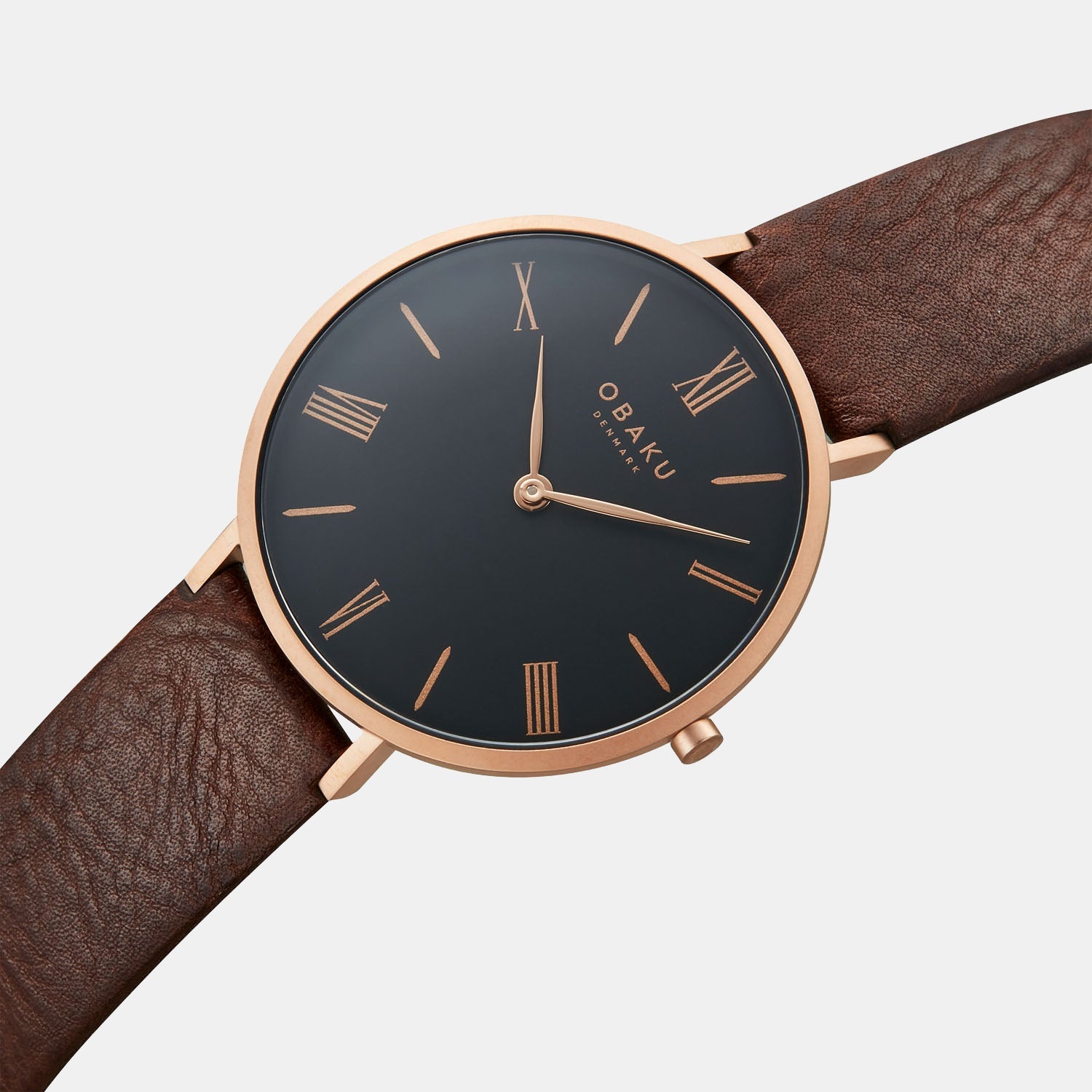Folie Cedar Men Quartz Black Dial Analog Leather Watch V283GXVBRN