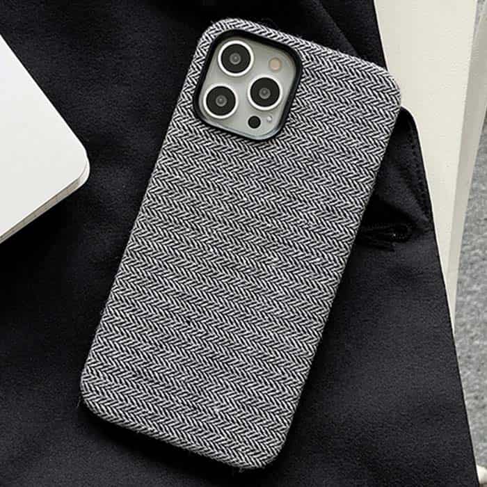 iPhone 14 Plus Fabric Case - Black