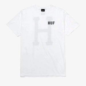 HUF | ESSENTIALS CLASSIC H TEE  { WHITE
