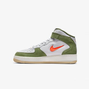 Nike | AIR FORCE 1 MID '07  { OLIVE GREEN / TOTAL ORANGE