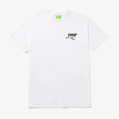 HUF | AT HOME TEE  { WHITE