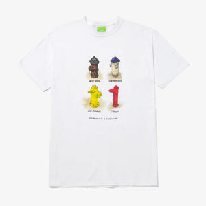 HUF | ALL CITIES S/S TEE  { WHITE