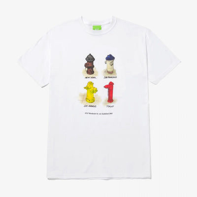 HUF | ALL CITIES S/S TEE  { WHITE