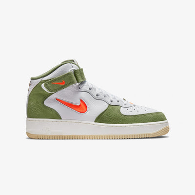 Nike | AIR FORCE 1 MID '07  { OLIVE GREEN / TOTAL ORANGE