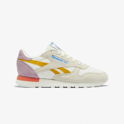 Reebok | CLASSIC LEATHER  { BRIGHT OCHRE / INFUSED LILAC