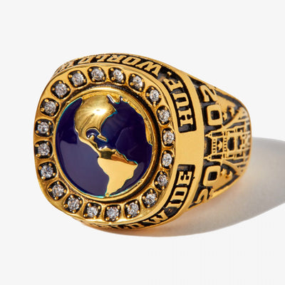 HUF | WORLDWIDE RING  { GOLD
