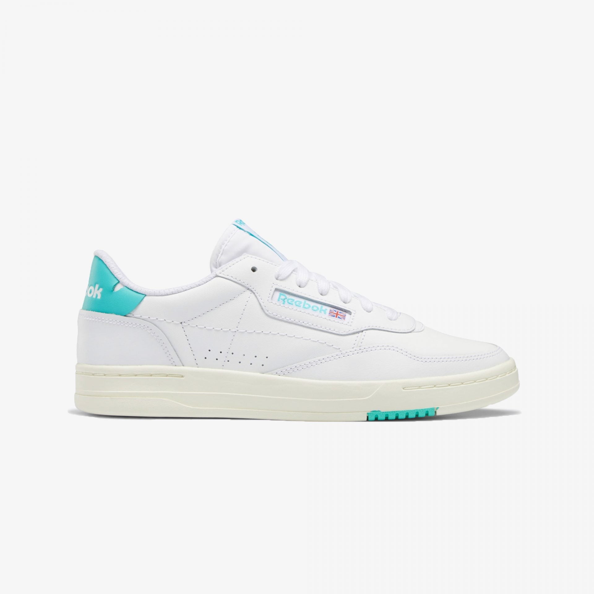 Reebok | COURT PEAK  { CLOUD WHITE / CLASSIC TEAL