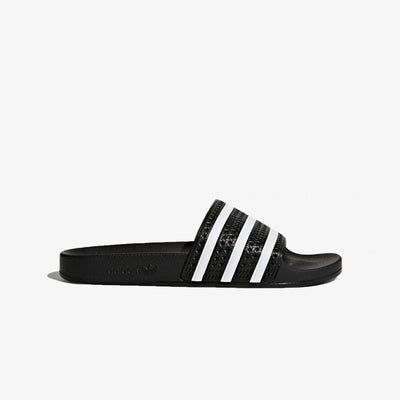 Adidas Originals | ADILETTE SLIDES  { CORE BLACK / WHITE