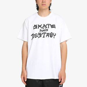 Thrasher | SKATE AND DESTROY  { WHITE